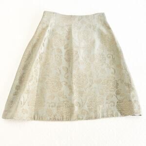 Provasoli Torino Sage Green Vintage 100% Wool Mini Skirt Made in Italy Size 42